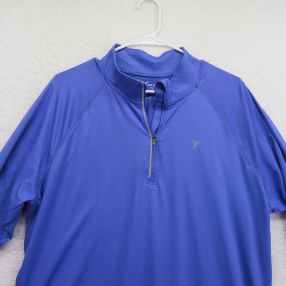 Old Navy Shirt Womens Size XXL Active Go Dry 1/4 Zip Pullover Long Sleeve Blue - Picture 3 of 9